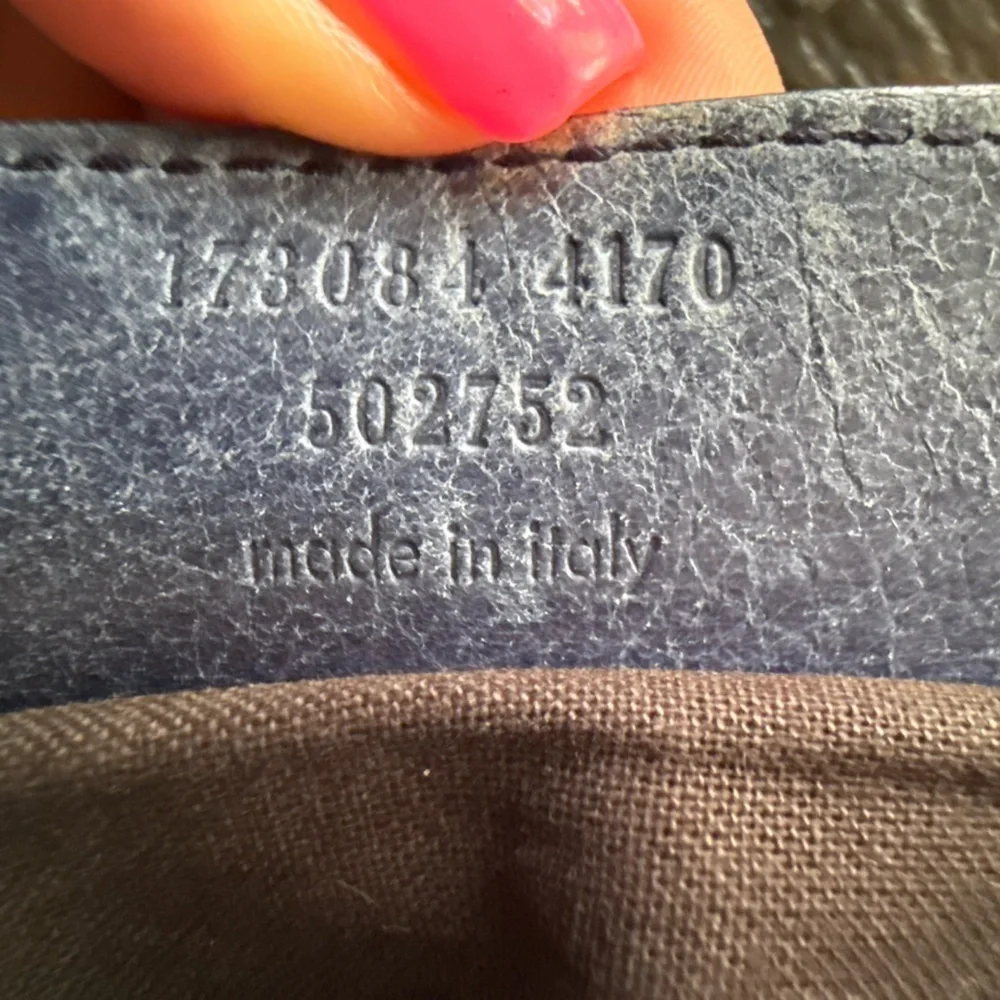 BALENCIAGA Moto Le City Giant Blue 
Lambskin Leather Handbag &  Wallet - Picture 17 of 17